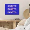 Blauw - Daddy's - Blokletters PET vilt klein -sfeer3