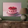 Taart - Hart - Roze PET vilt klein -sfeer2