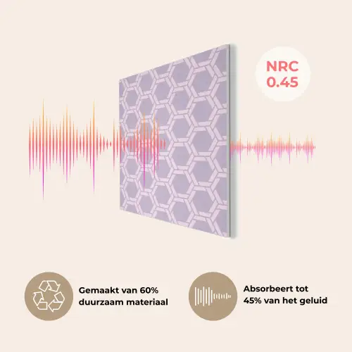 Patroon - Roze - Paars PET vilt klein 837 -USP_NL