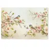 Takken - Bloemen - Vogeltjes - Roze Deurmat klein -zkaufland3d