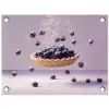 Eten - Taart - Bessen - Blauw tuinposter los doek klein -3d