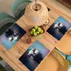 Stier - Zwart - Abstract - Horens Placemat vinyl groot -zzsfeer5_Kitchenyeah-website