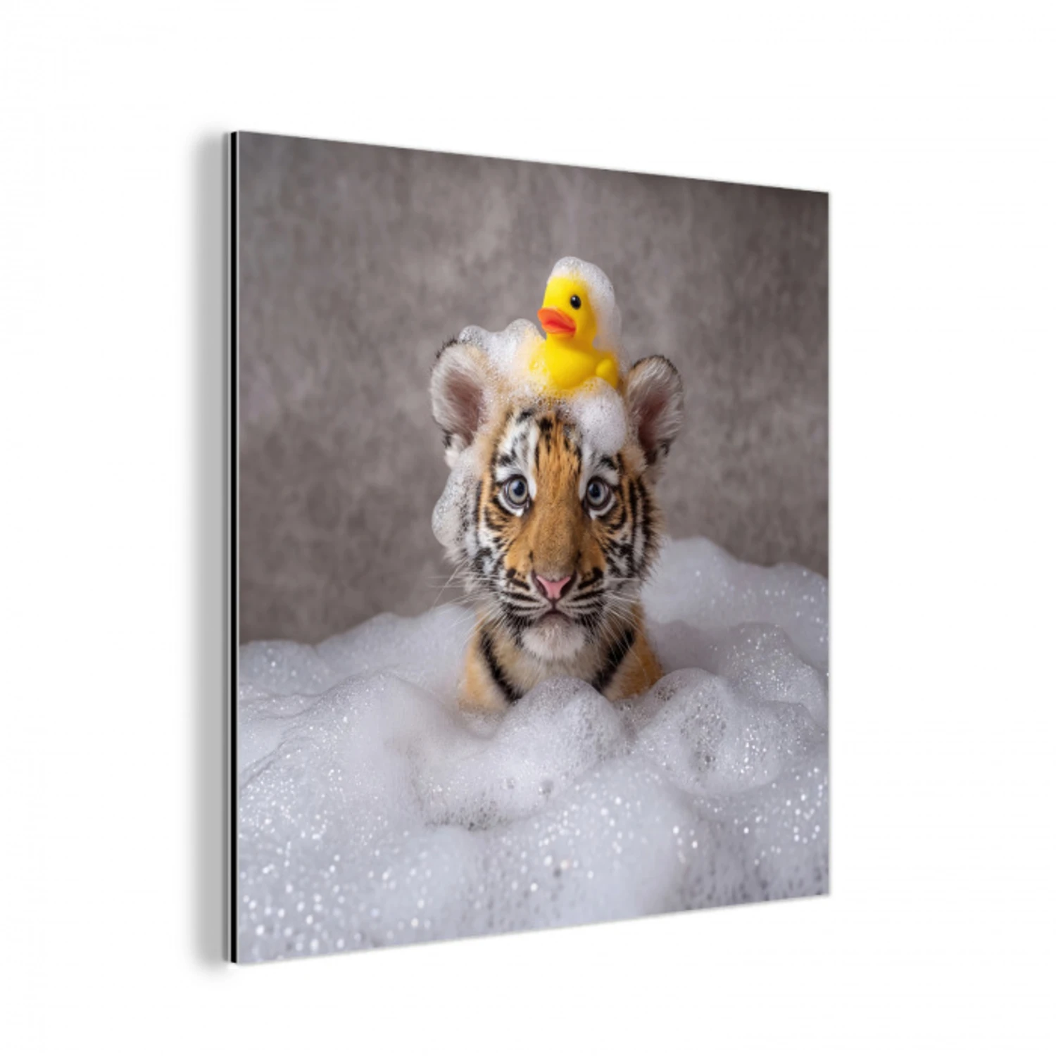 Welpje - Bad - Geel aluminium wit klein -3d