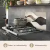 Golven - Abstract - Beige keuken achterwand spatscherm klein -usp_NL