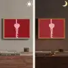 Love - Rood - Blokletters Light Box met batterij (Wandlamp) middel -sfeer3