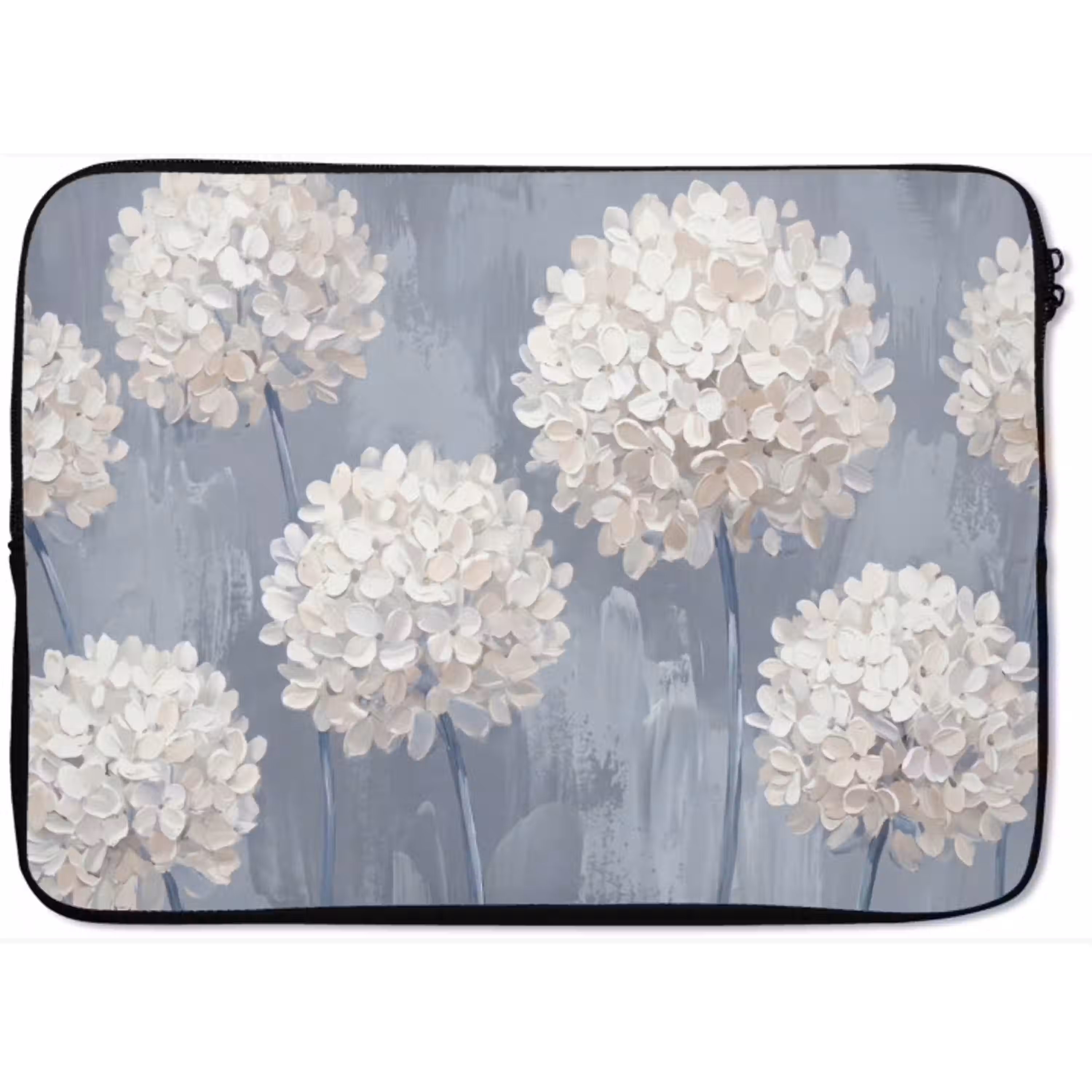 Bloemen - Illustratie - Blauw laptophoes neopreen klein -zkaufland3dotto
