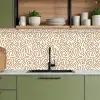 Minimalistisch - Patroon - Terracotta keuken achterwand 2 middel 871 -sfeer3