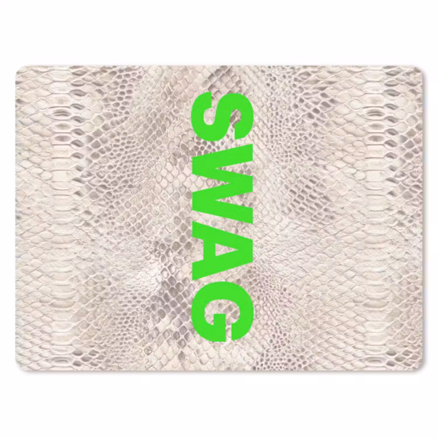 Muismat - Slangenprint - SWAG - Neon - Groen