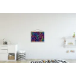 Retro - Abstract - Neon textielposter latten blank klein -kinderkamer