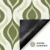 Patroon - Retro - Groen Deurmat klein 898 -antislip_NL