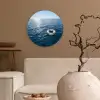 Oceaan - Zwemband - Horizon Wandcirkel kunststof plaat 5mm dik klein -sfeer1