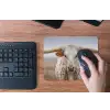 Longhorn - Grasveld - Dier muismat rubber klein -toetsenbord