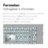 Flora - Modern - Blauw Muismat XXL klein 681 -sfeer5