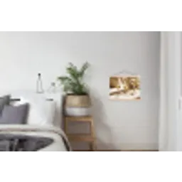Wijn - Wijnglazen - Wit textielposter latten blank klein -woonkamer