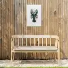 Kreeft - Glossier - Groen - Wit Tuinposter op houten frame 2 cm dik klein -sfeer4