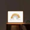 Regenboog - Pastel kleuren Light Box met batterij (Wandlamp kind) middel -sfeer1_kind