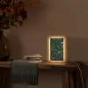 Bladeren - Ovaal - Groen - Nerven Light Box met kabel (Tafellamp) klein -sfeer4