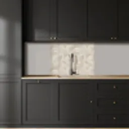 Lijnen - Waaier - Beige keuken achterwand 2 middel 865 -sfeer1