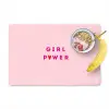 Girl power - Roze - Hartje Placemat vinyl groot -zzzproduct_Kitchenyeah-website