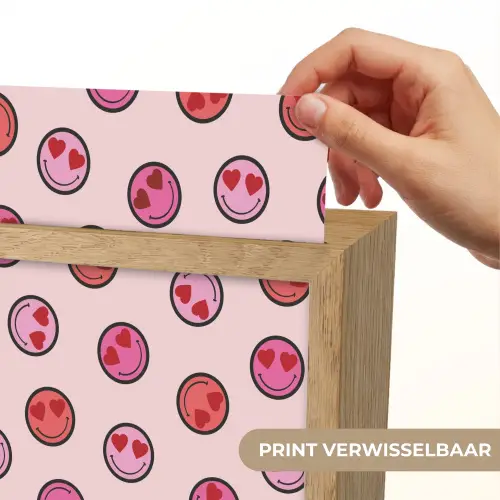 Smileys - Hartjes - Roze Light Box met kabel (Kinderlampje) klein -USP_websiteprintNL