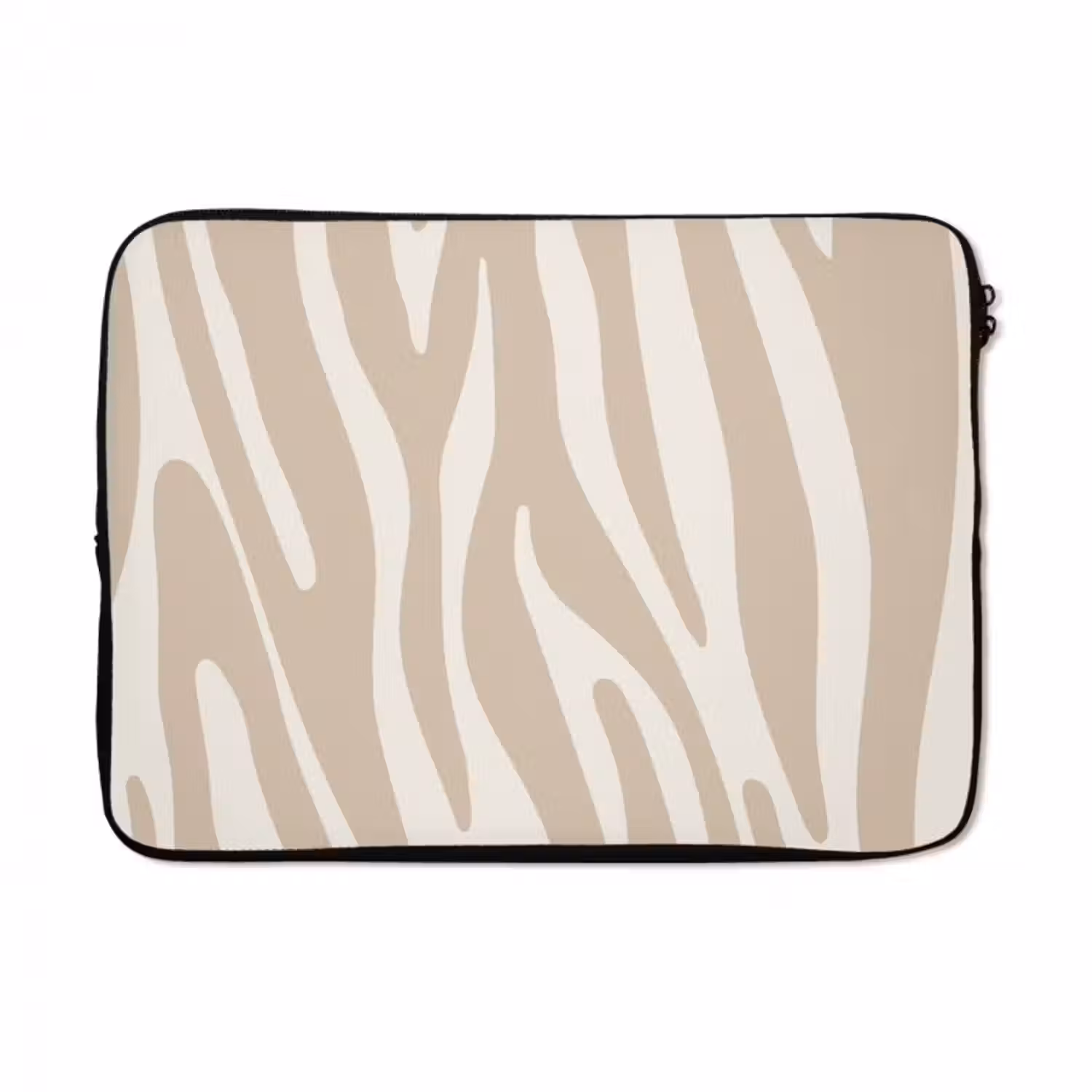 Laptop hülle - Zebramuster - Beige - Weiß - Tiermuster