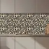 Abstract - Lijnen - Zwart keuken achterwand 2 middel 871 zz_3dshopping