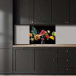 Splash - Fruit - Zwart keuken achterwand 2 middel -sfeer1