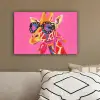 Giraf - Roze - Bril - Sjaal canvas 2cm klein -sfeer3