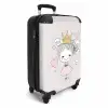 Kleine prinses met hartjes Koffer - NBS - Handbagage middel -productfoto_3d