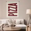 Pizza - Vintage - Decoratie - Japandi Wandkleed katoen middel -sfeer4
