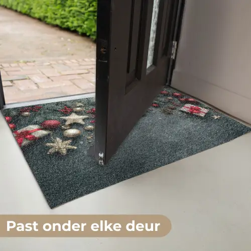 Kerstomlijsting - Hulst - Kleurrijk Deurmat klein -USP_NL