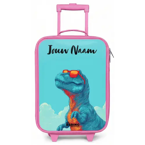 Dino - Zonnebril - Blauw Kinderkoffer - Roze klein -zz3dotto