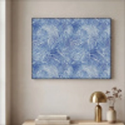 Modern - Abstract - Blauw Textielframe zwart klein 947 -sfeer2