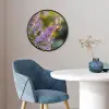Sierlijke - Vlinder - Paarse - Bloemen Fotolijst rond zonder passe partout klein -sfeer2