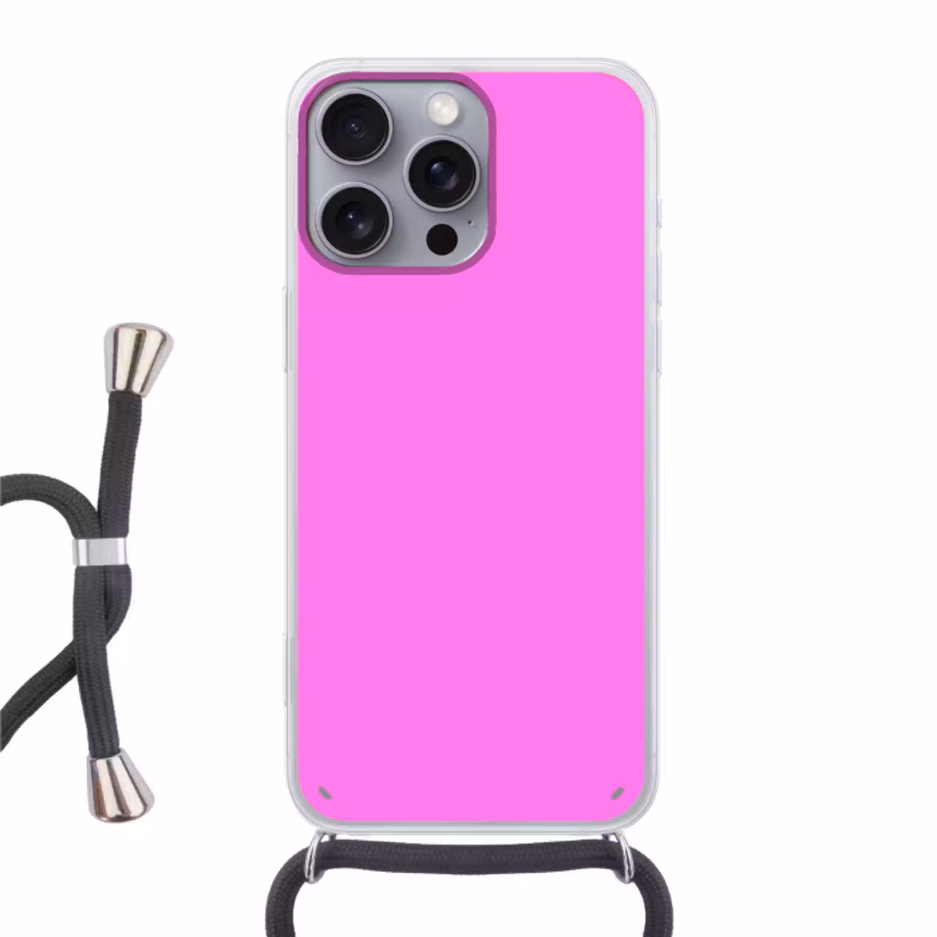 Bright - Orchid - Roze Hoesje iPhone 16 Pro Max met koord klein 804 -3d