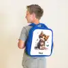Vera vlinderkitten Kinderrugzak - Blauw middel -sfeer2