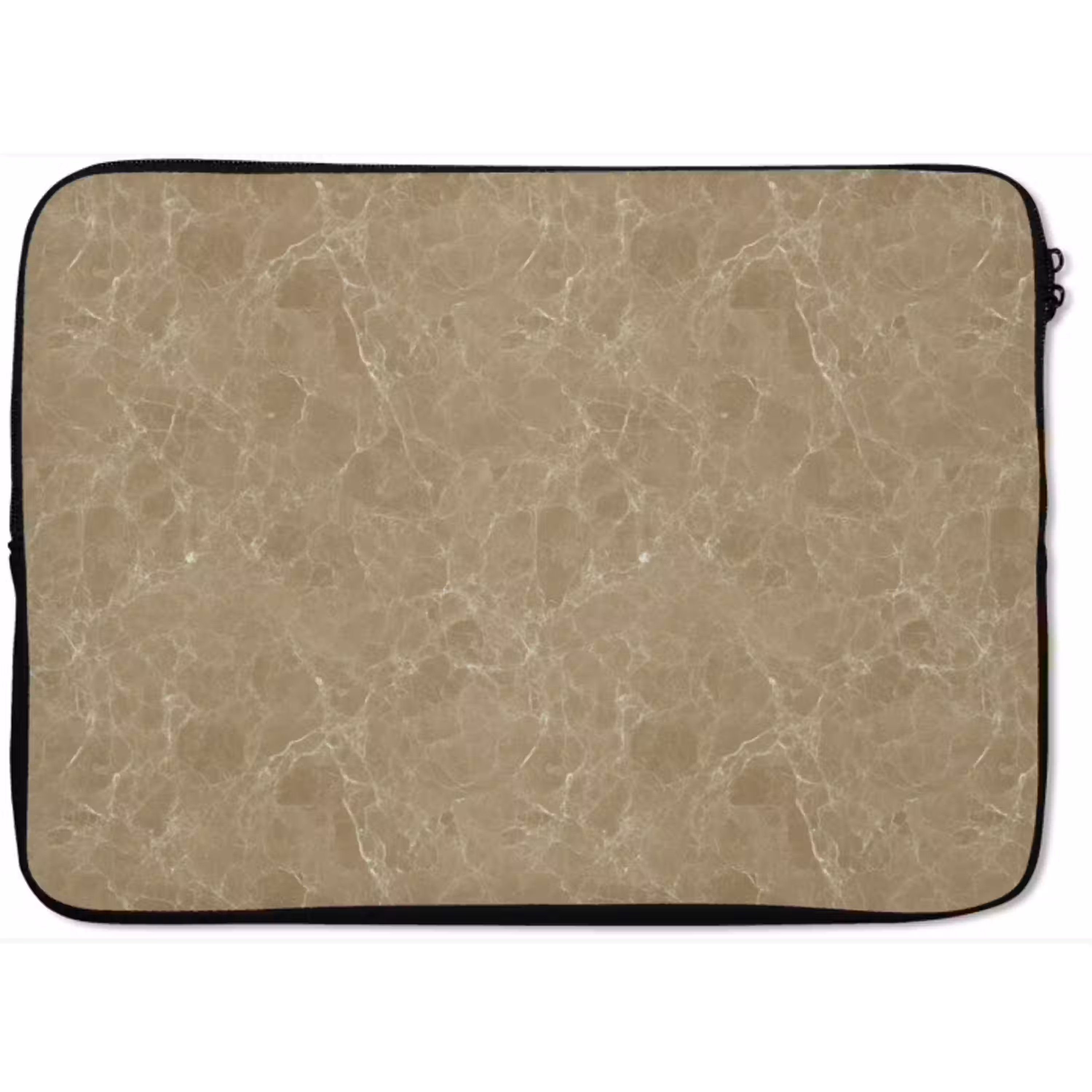 Beige - Marmer - Witte aders laptophoes neopreen klein 279 -zkaufland3dotto