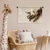 Vanille - Bloemen - Beige Wandkleed katoen klein -wsfeer5_kind
