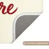 Don't lose your fire - Rood - Wit - Minimalistisch Badmat klein -USP_AntislipNL