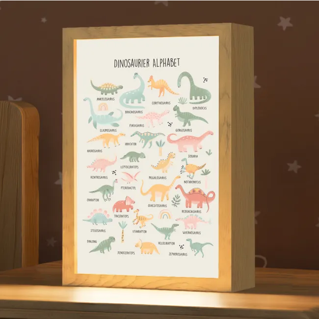 Kids’ Night Light - Educational - Learning the alphabet - Boys - Letters - Dinosaurs
