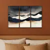 Landschap - Abstract - Modern Canvas - Meerluiken 3 luik klein -sfeer2