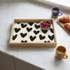 Hartjes - Zwart - Beige Dienblad Rechthoek middel -sfeer2