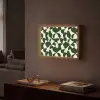 Groen - Organische vlakken - Crème Light Box met batterij (Wandlamp) middel 907 -sfeer1
