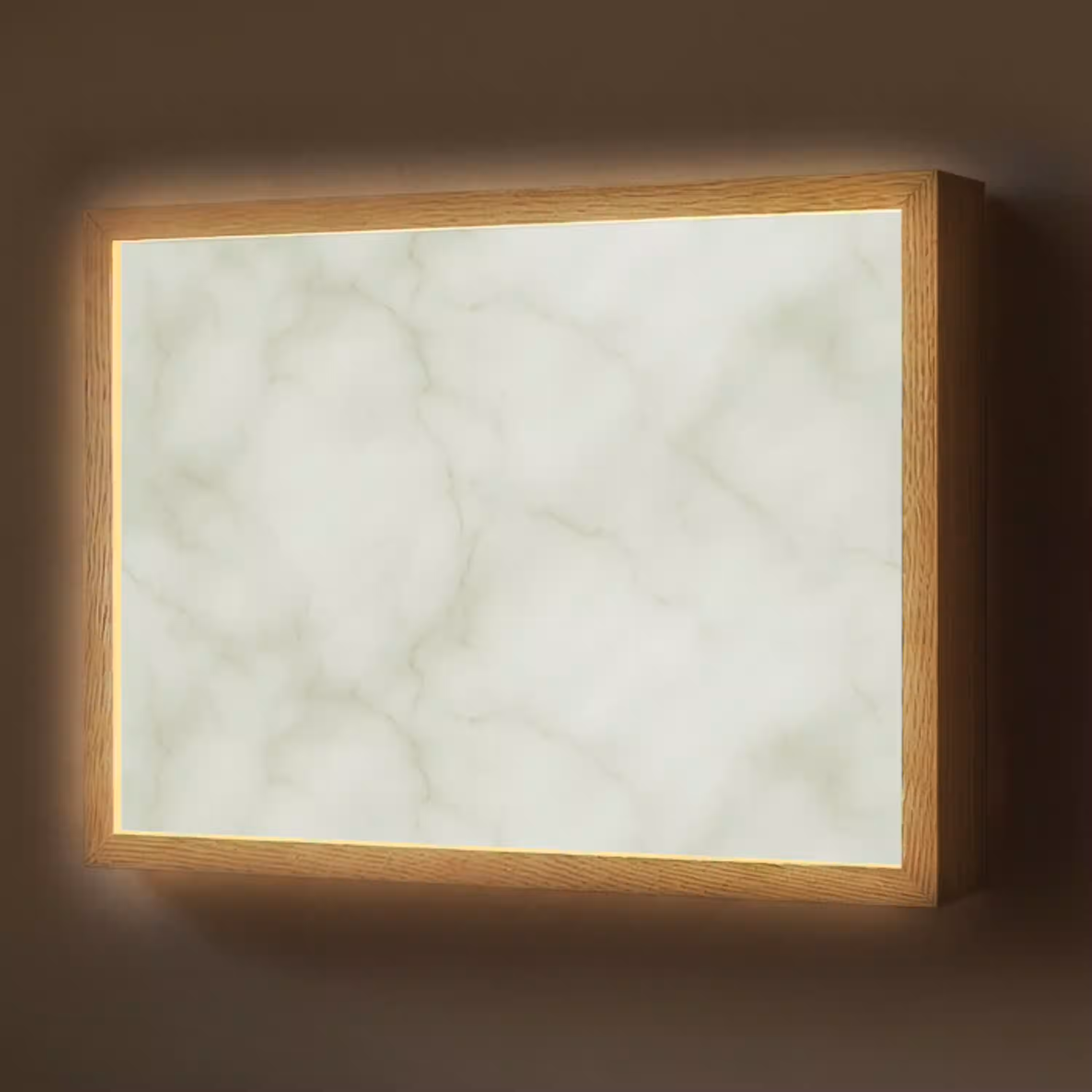 Groen - Marmer - Aders Light Box met batterij (Wandlamp) middel 907 -z3d_website