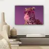 Panter - Zonnebril - Kauwgombel - Roze canvas 2cm klein -sfeer6