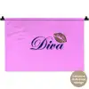 Diva - Lip - Panterprint - Roze Wandkleed katoen klein -t3d_DE