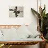 Golven - Penseelstreken - Beige - Minimalistisch tuinposter los doek klein -sfeer7