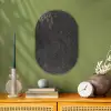 Beton - Muur - Zwart - Vormen Wandcirkel Ovaal Forex klein -sfeer2