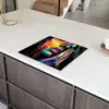 Vrouw - Gezicht - Verf - Kunstzinnig Inductie beschermer vinyl 3mm middel -sfeer8