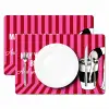 Roze - Strepen - Koffie - Maandag Placemat vinyl groot -zzsfeer2_Kitchenyeah-website